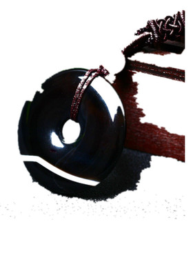 天然护身符平安扣吊坠可结红竹石