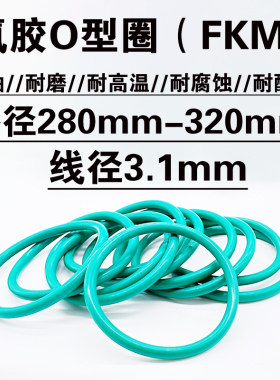 氟胶o型密封圈 280 285 290 295 300 305 310 315 320 320 *3.1mm