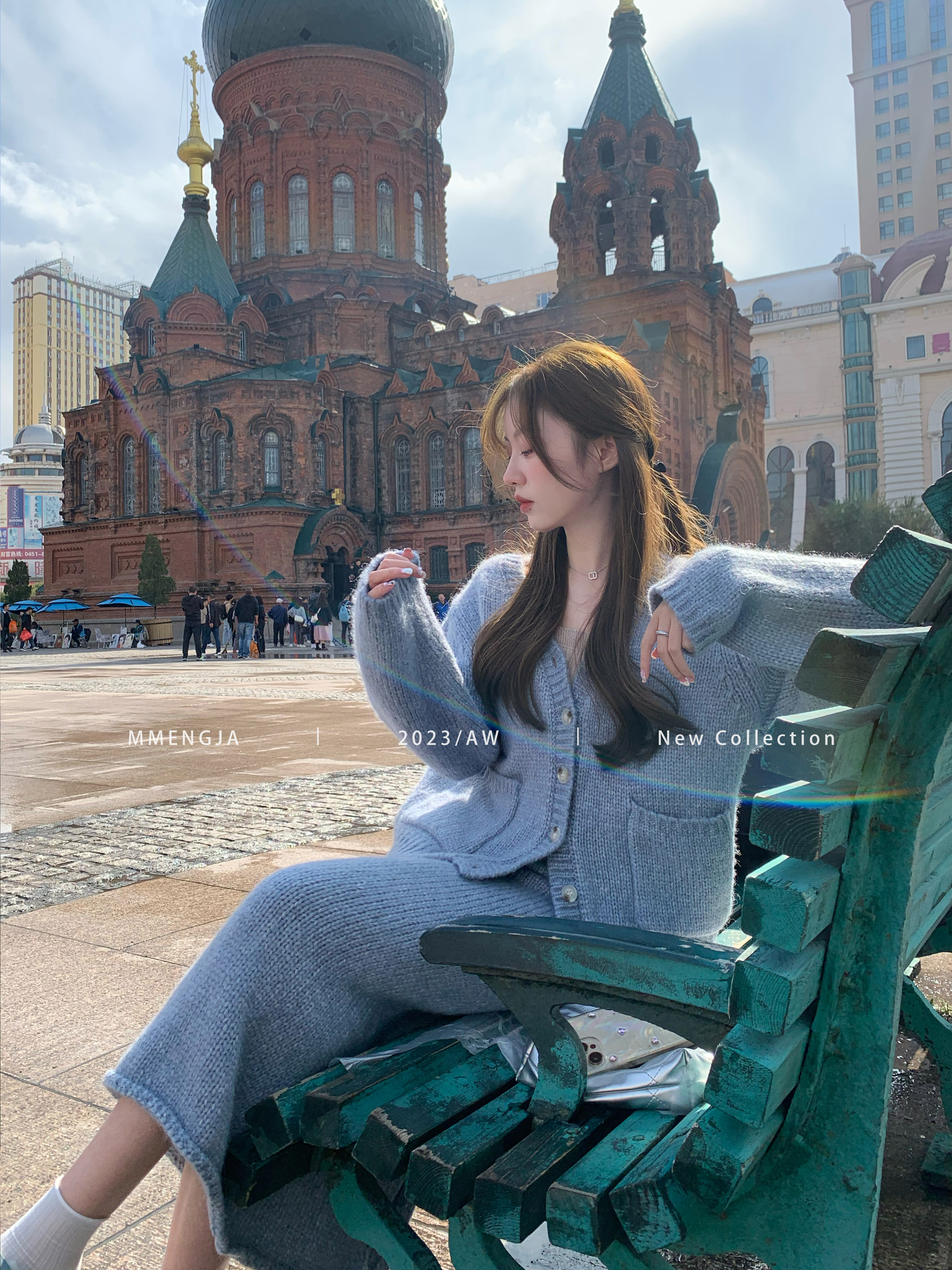 萌萌Ja」松弛感套装针织毛衣套装