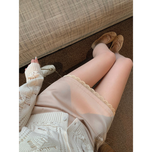 萌萌Ja波点玫瑰金半身裙女