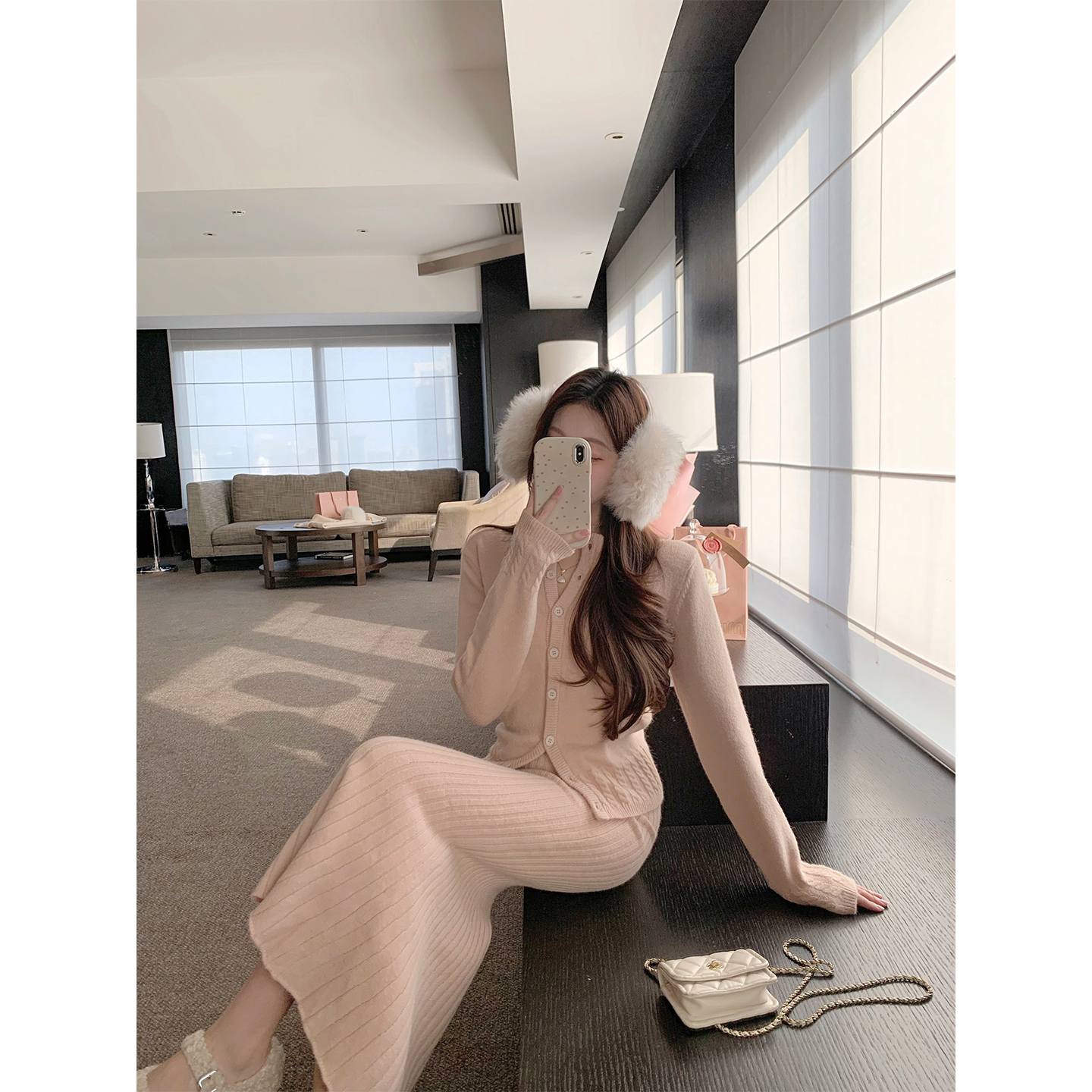 萌萌Ja   开衫鱼尾裙两件套