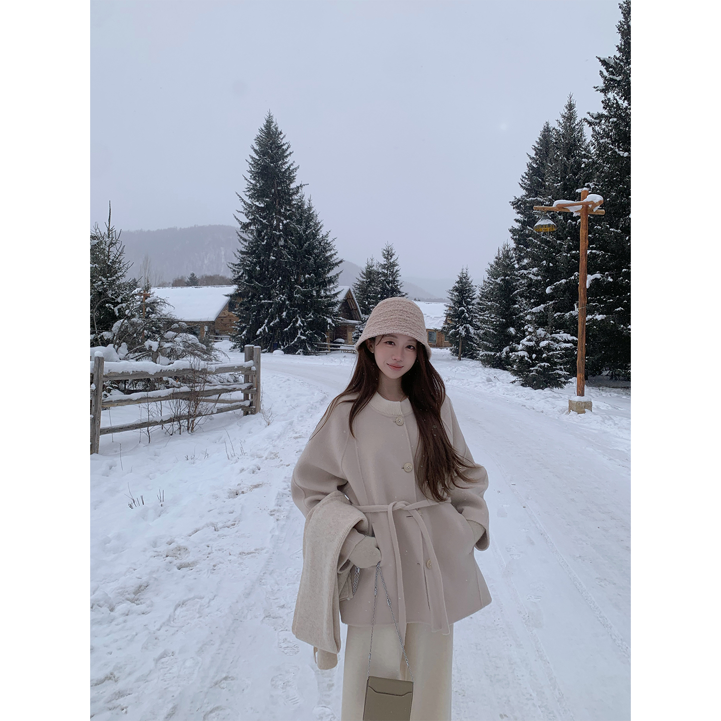 萌萌Ja100%羊毛双面呢外套