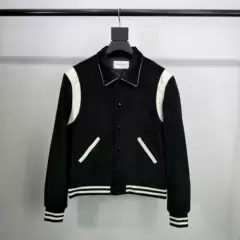 Zlvanchy Arc De Triomphe Ce Style Color-Blocking Corduroy Baseball Jacket Men's Spring Retro Coat