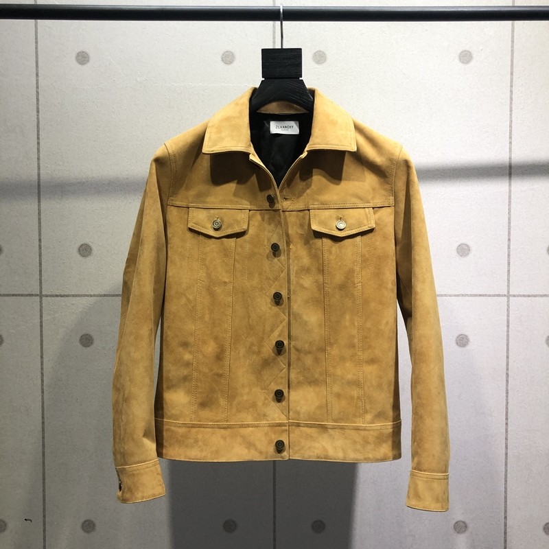 ZLVANCHY自主风格翻毛牛仔夹克