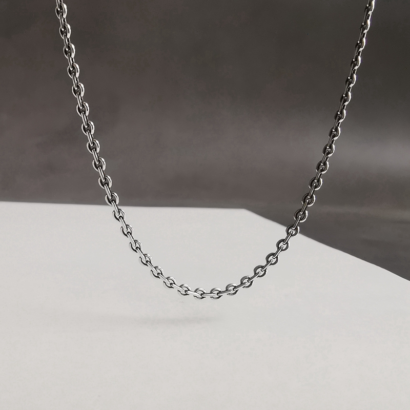 北桑纯银复古无吊女款百搭潮项链