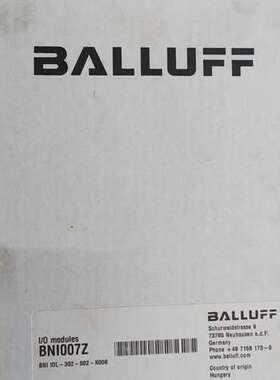 （议价)巴鲁夫 BNI007Z BNI IOL-302