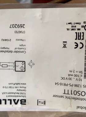 （议价)BOS01TT光电传感器BOS 12M-PS-PR10-S4