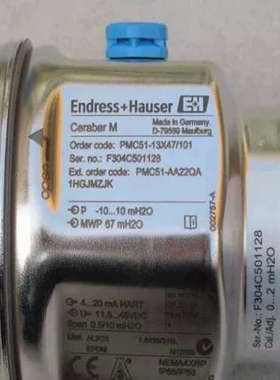 恩德斯豪斯E+H压力变送器PMC51-13X47101议价