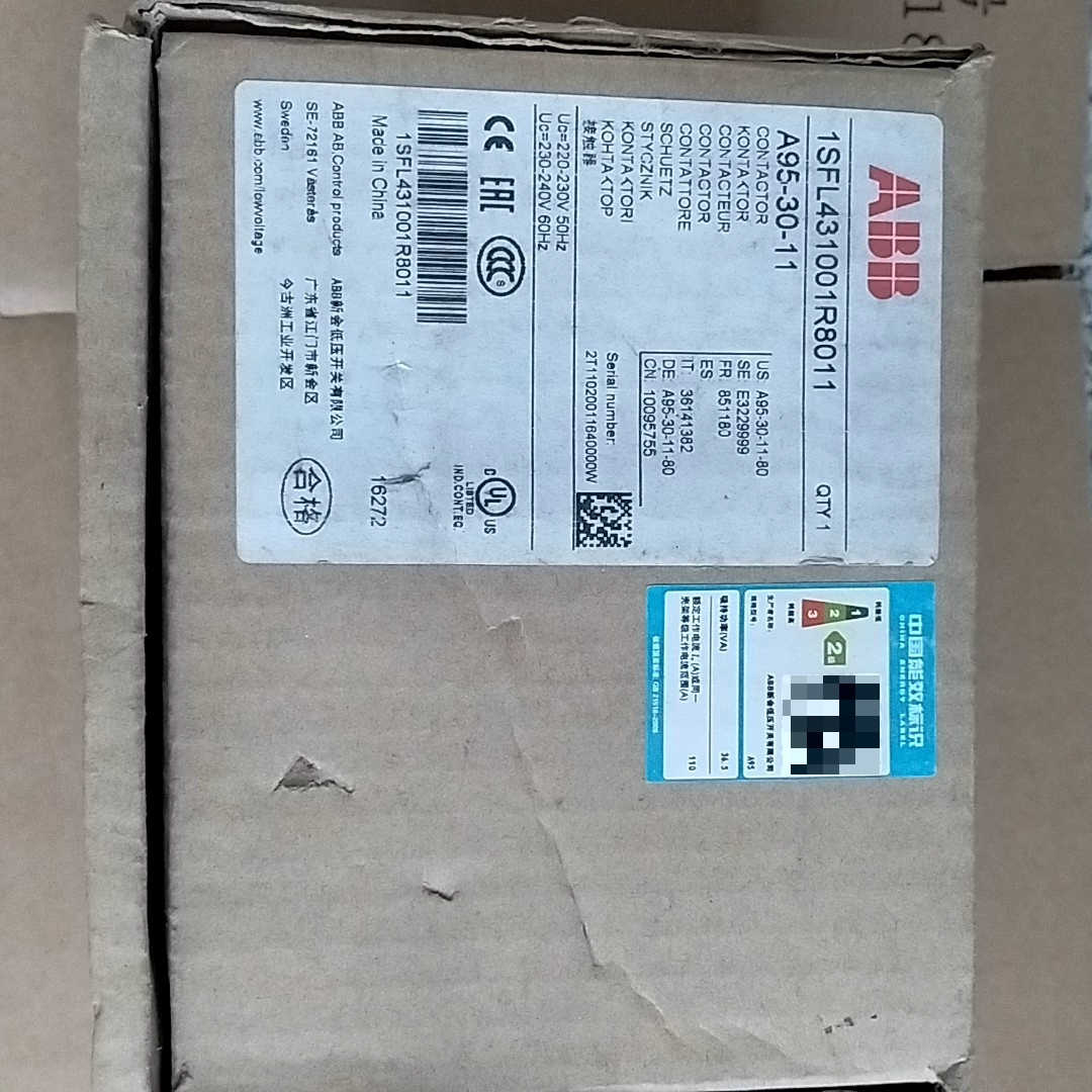 ABB交流接触器  A95-30-11    电压AC2议价