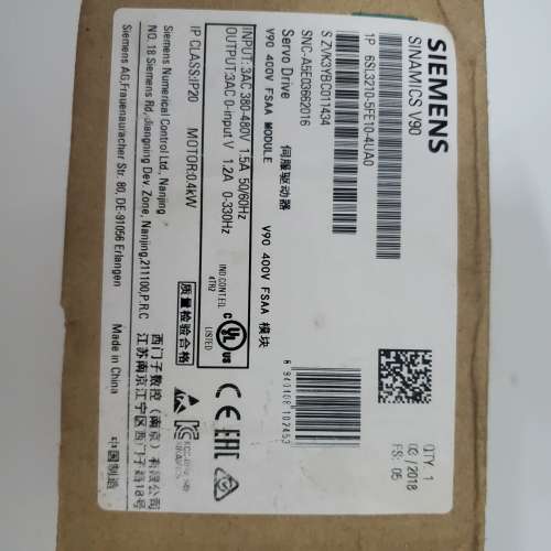 （议价)驱动  6SL3210-5FE10-4UA0