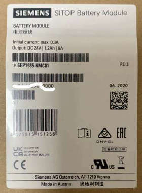 6EP1935-6MC01 SITOP 电池模块 D24Ⅴ议价