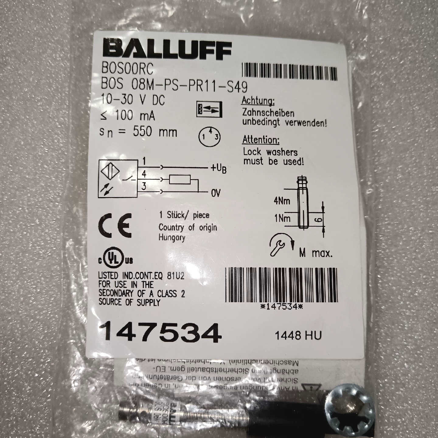 BALLUFF巴鲁夫BOS00RC光电开关传感器BO议价