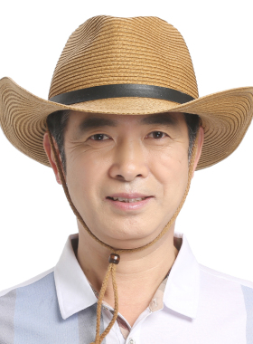 草帽户外防晒中年男士老人帽子