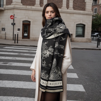 秋冬季长款外搭披肩保暖新款围脖