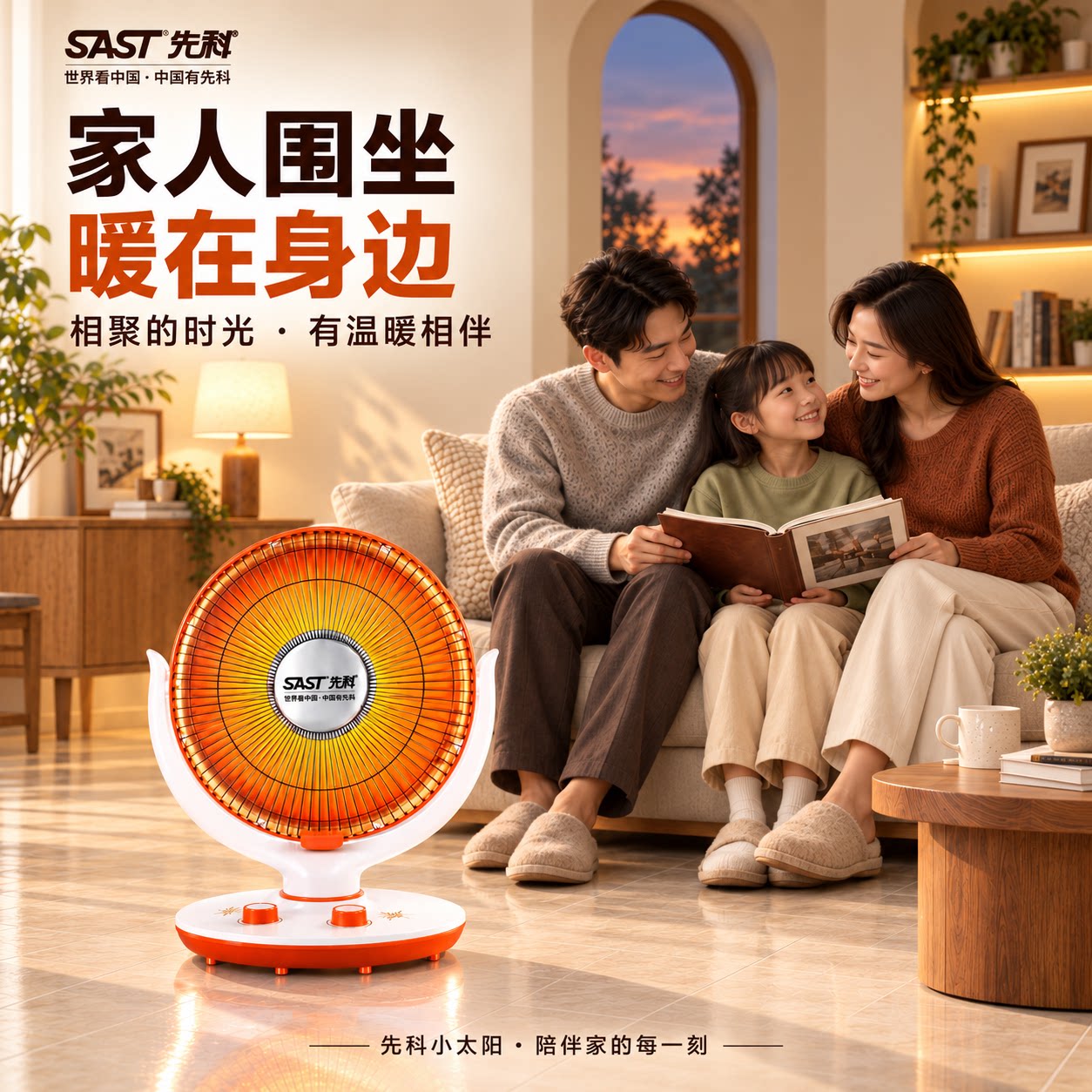 节能省电小太阳摇头定时