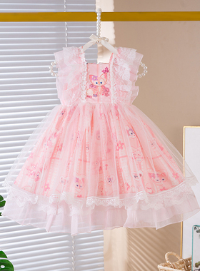 女童蓬蓬裙连衣夏季新款儿童装网红女宝宝洋气夏装裙子公主可爱裙