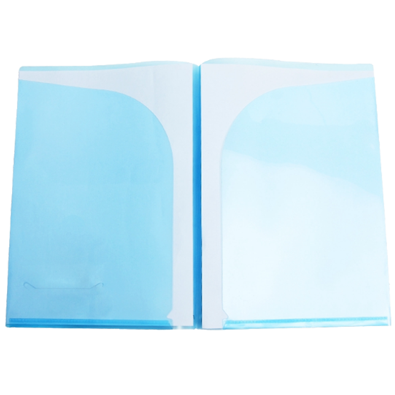 富得快半透明办公彩色文件夹