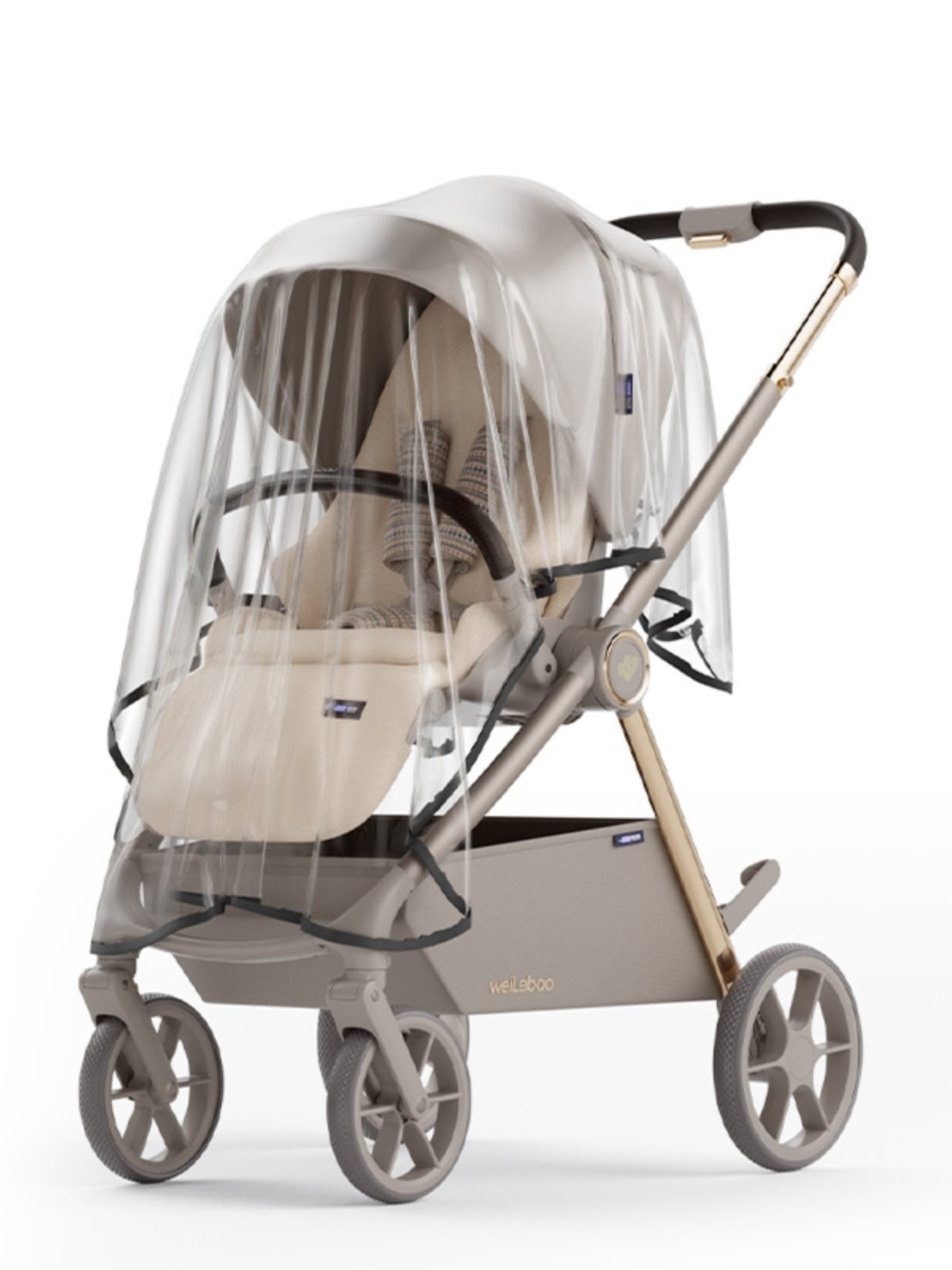 唯乐宝婴儿车挡风罩推车通用防风防雨罩小宝宝儿童车防护罩衣