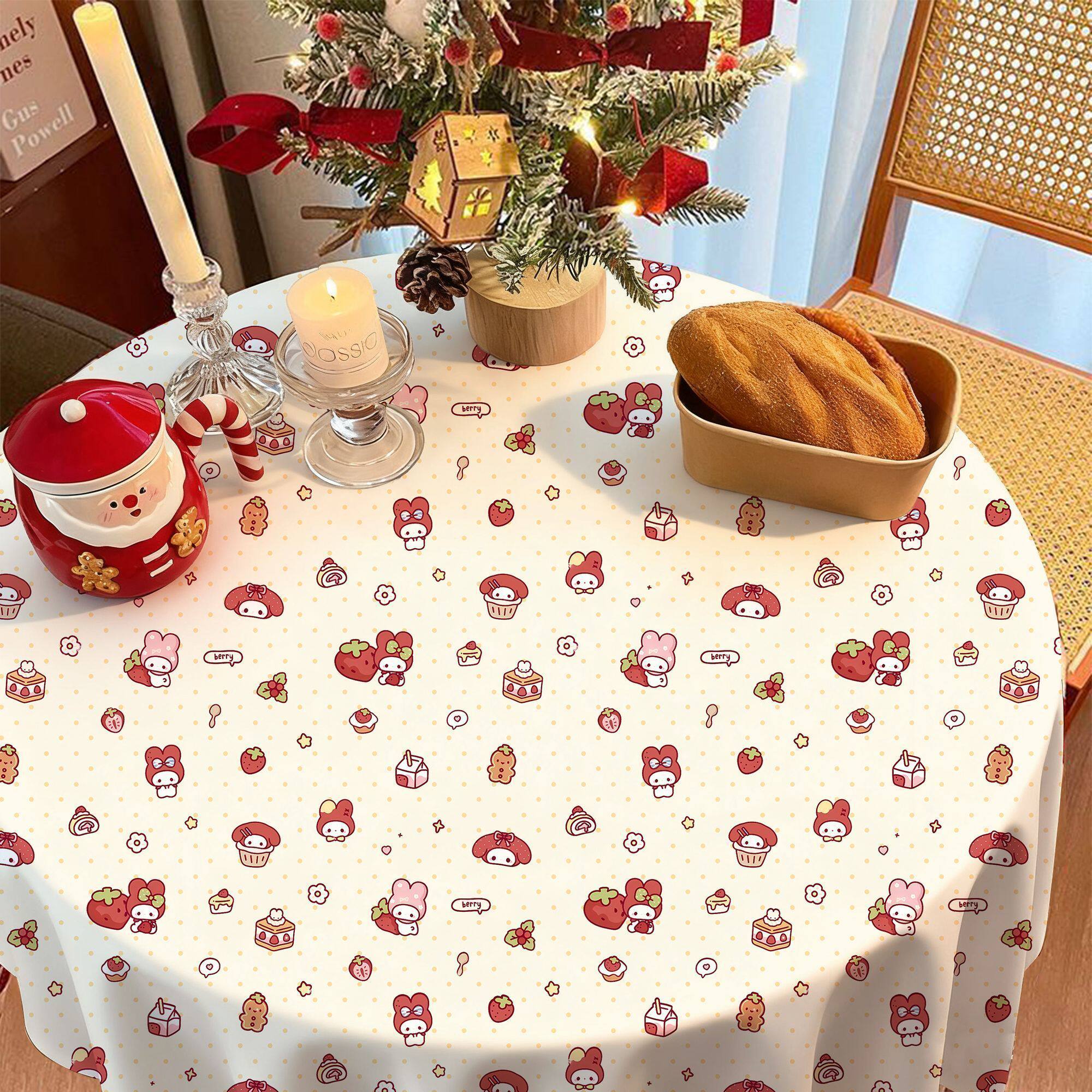 可爱hellokitty桌布美乐蒂拍照氛围桌布背景布置网红卧室餐桌