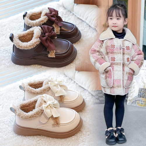 connche女童冬季舒适潮牌棉鞋