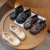 洋气宝宝软底防滑儿童乐福鞋 女童鞋 春秋单鞋 2025新款 子公主小皮鞋