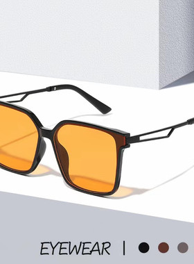 2025新款GM复古大框墨镜女圆脸显瘦防紫外线遮阳网红ins太阳眼镜