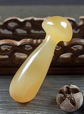 天然小蘑菇按摩穴位棒面部眼部男女拨筋棒刮痧美容V养生工具通用