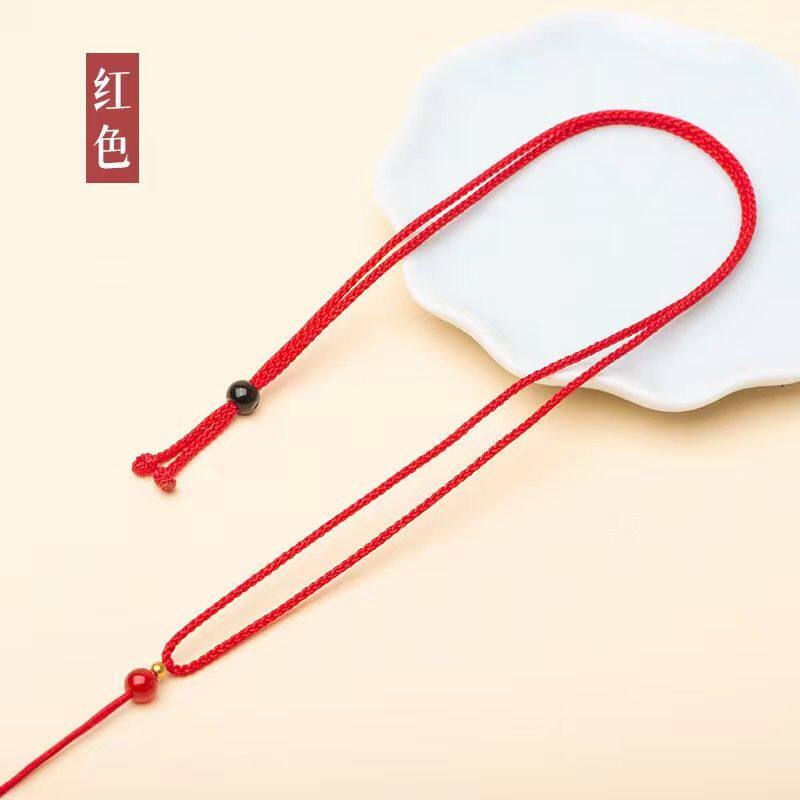 手工编织简约细款项链绳黄金挂件绳平安扣玉吊坠挂绳玉佩佛绳子