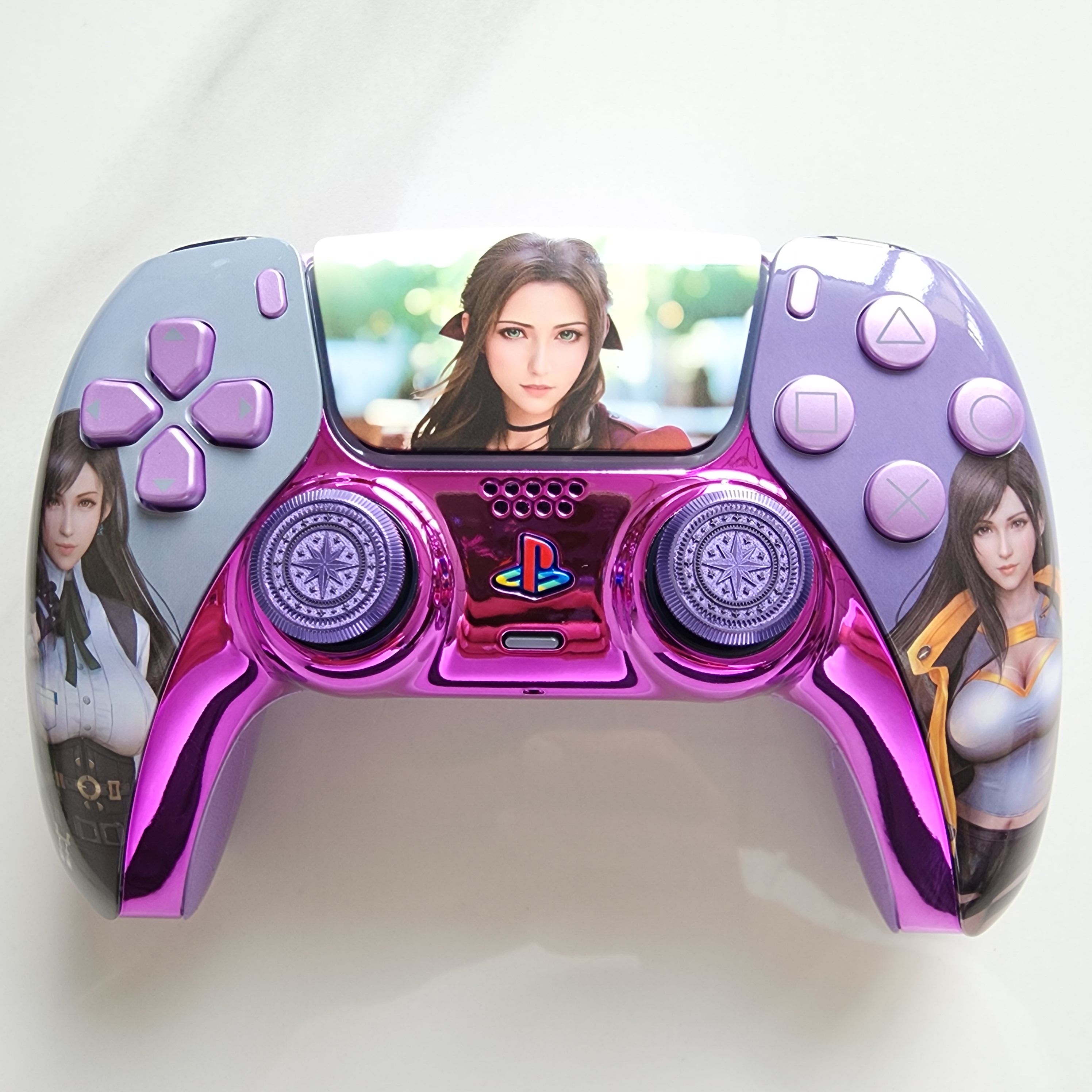 改装升级PS5游戏机手柄霍尔电磁摇杆TMR摇杆PS5原装手柄 性感蒂法