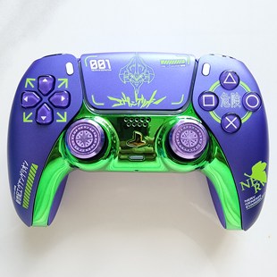 改装 手柄EVA初号暴走 升级PS5游戏手柄霍尔电磁摇杆TMR摇杆PS5原装