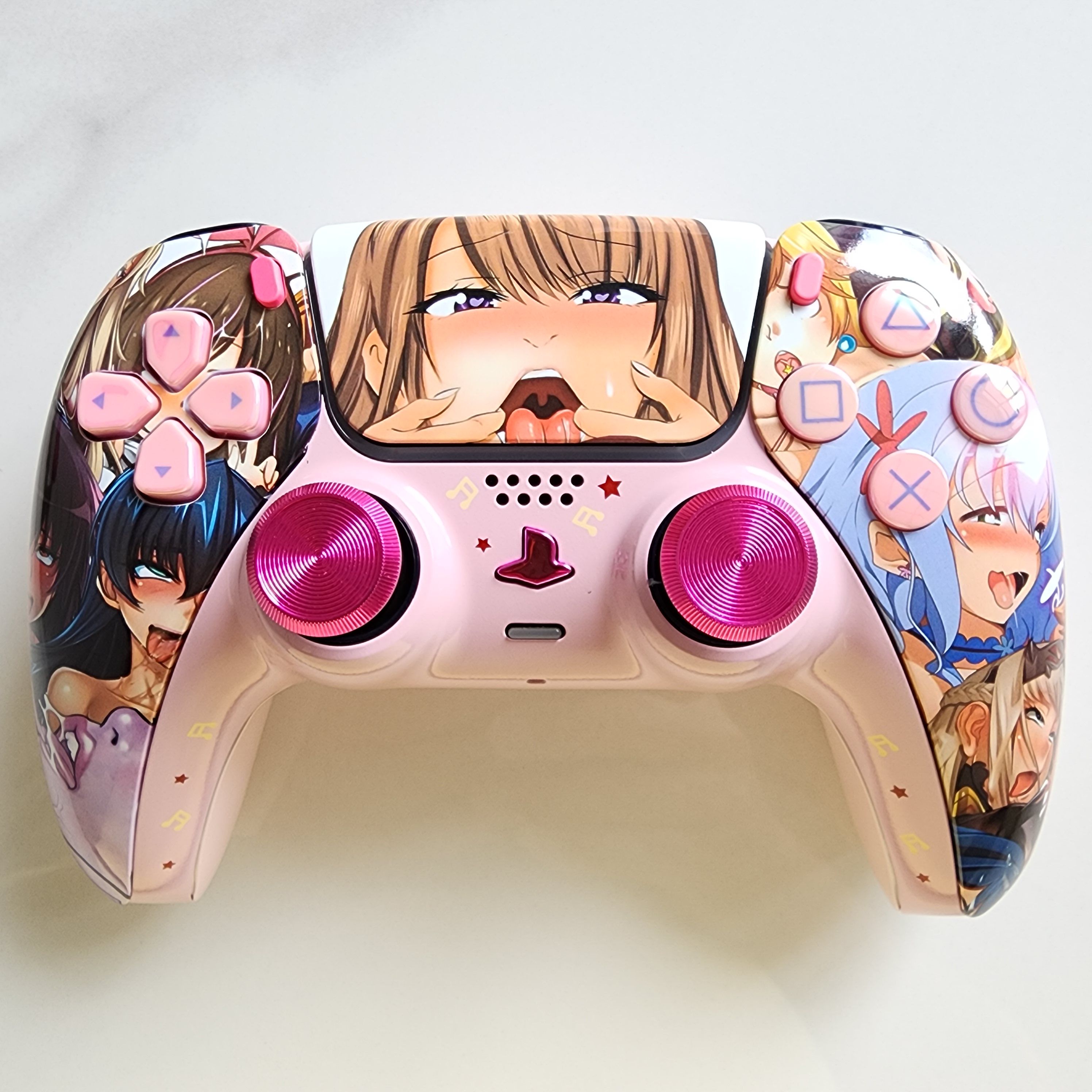 改装升级PS5游戏机手柄霍尔电磁摇杆TMR摇杆PS5原装手柄 樱花之吻