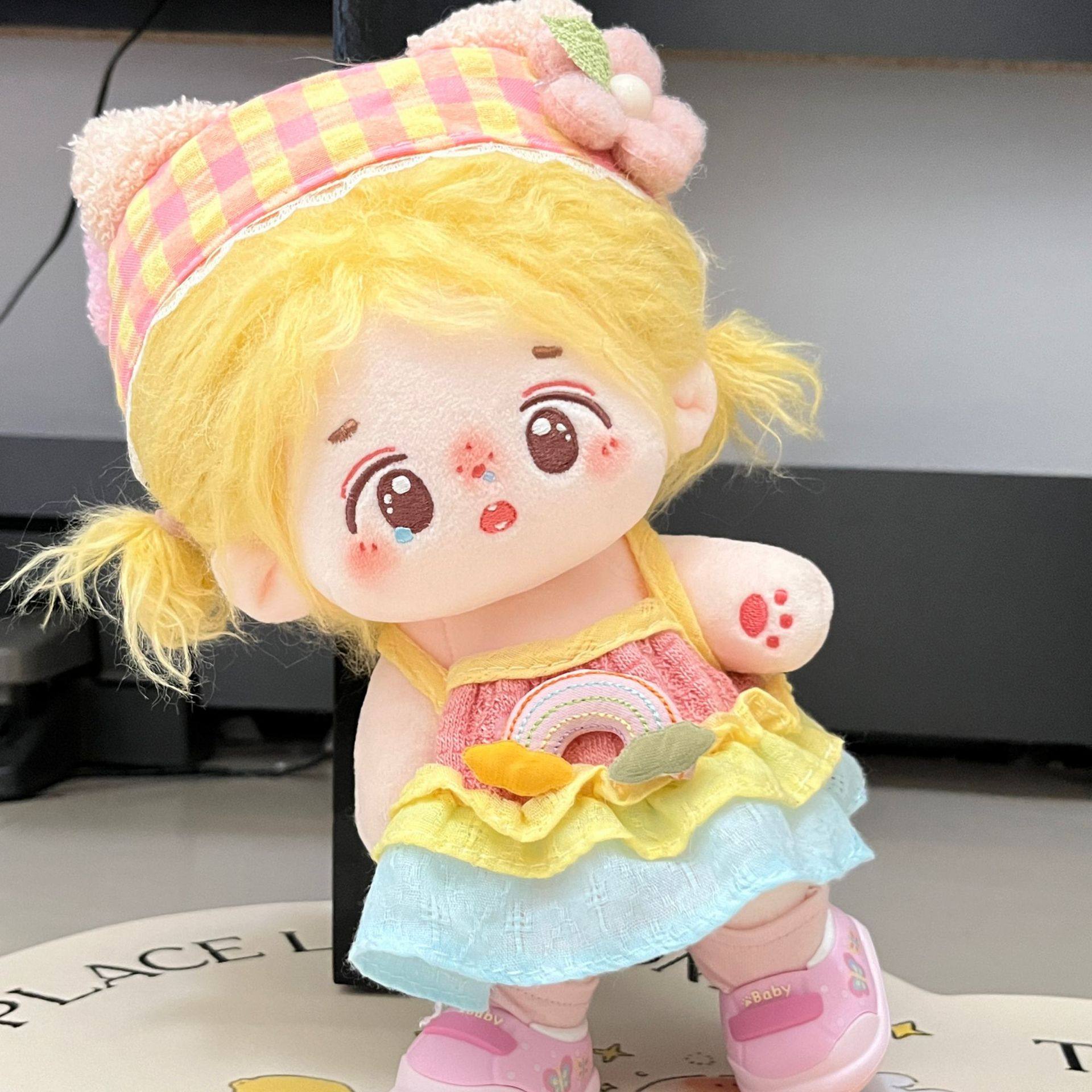 20厘米棉花娃娃衣服套装毛绒玩具公仔日常服装裙子男女娃换装