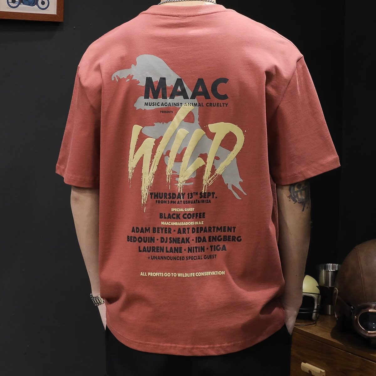 重磅短袖t恤男士宽松大码男装潮牌夏季2026新款纯棉美式印花体恤