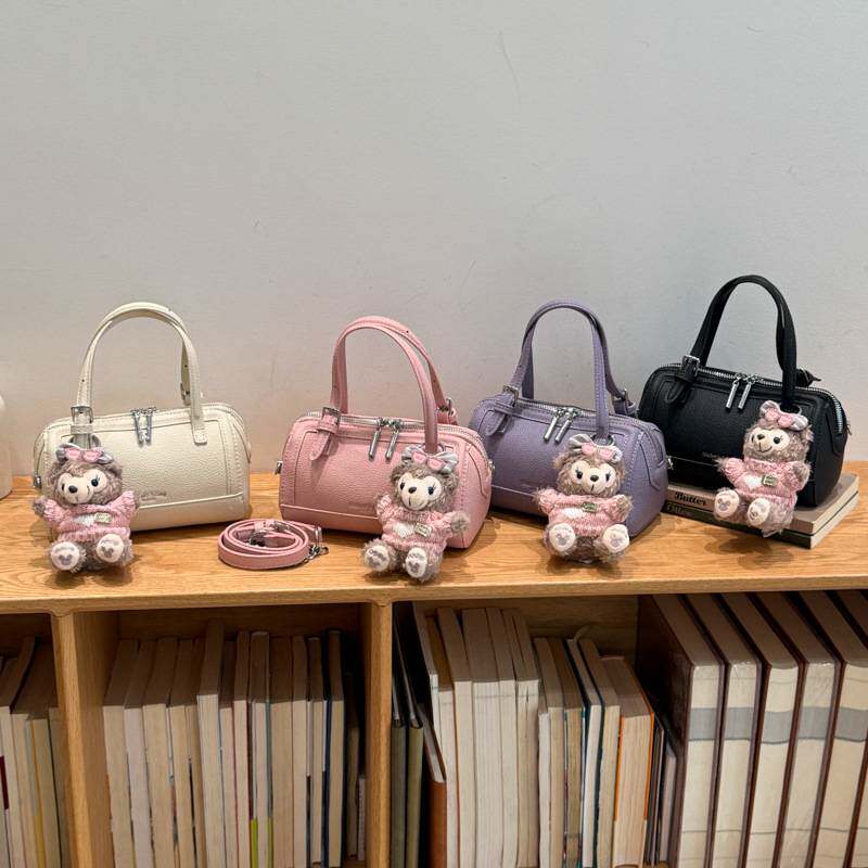 官方品牌韩系ins风手提波士顿包女2026新款日常通勤肩斜挎包精致