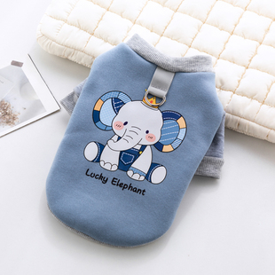 2026新款秋冬季带牵引扣狗狗衣服小型泰迪比熊雪纳瑞狗狗猫咪衣服