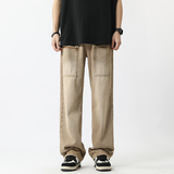 现货~2023夏季新款复古棕色水洗牛仔裤男潮牌NK810-P65_控78，男装牛仔裤，星座1102-1