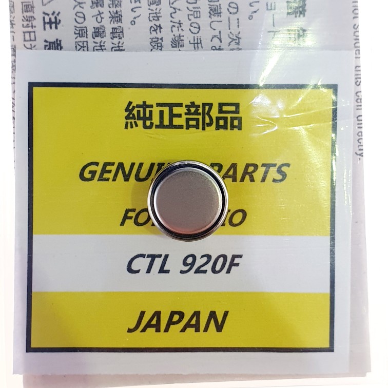 原装光动能手表卡西铁欧城专用 无角 ctl920f 充电电池JAPAN配件