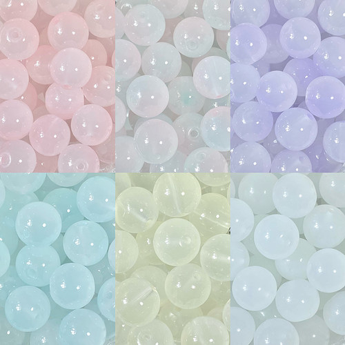 12mm仿天然玉石圆珠diy串珠材料