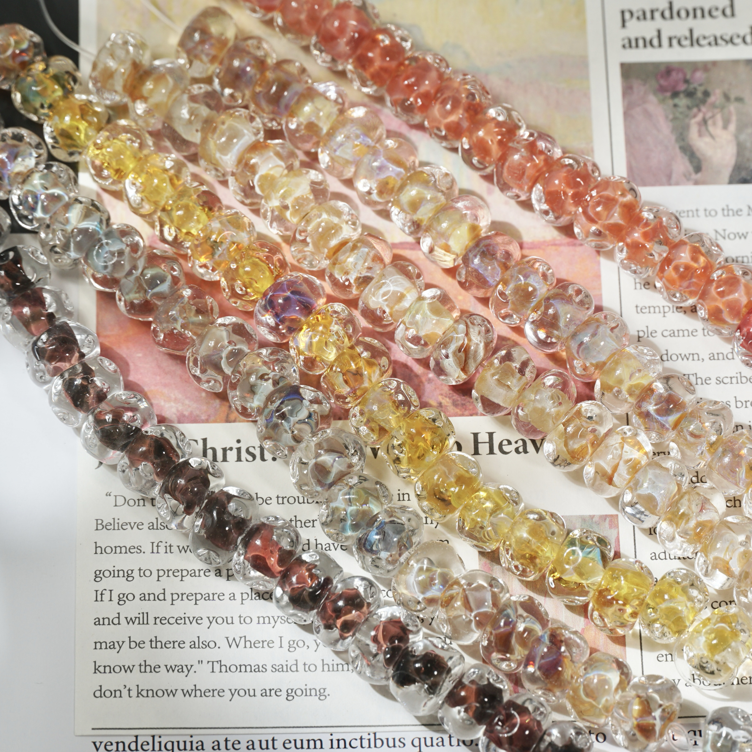 12mm手工烧制灯工琉璃珠diy材料