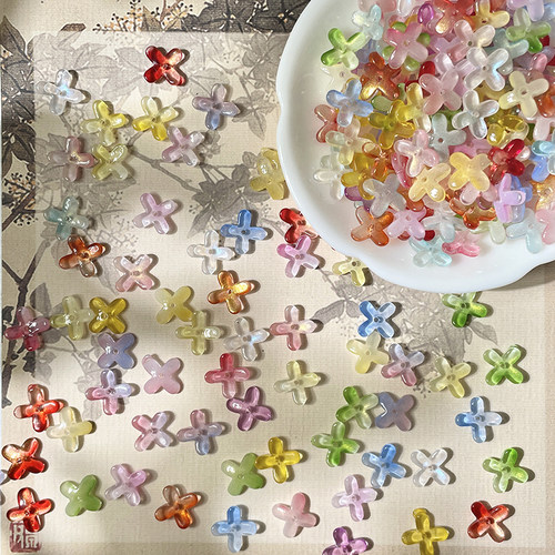 12mm琉璃桂花花瓣diy发簪材料