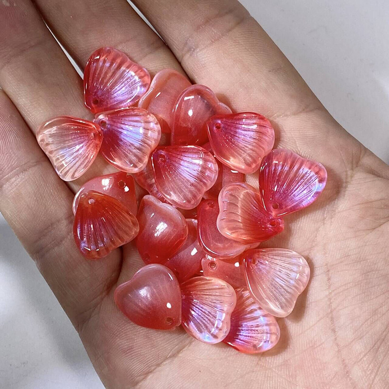 琉璃月季花花瓣发簪材料图片