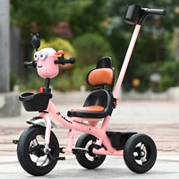 Розовая износостойкая тележка с музыкой