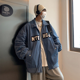 EQ100玉米粒外套男港风ins潮流百搭2024新款棒球服夹克P108，男装夹克，电商C306-1