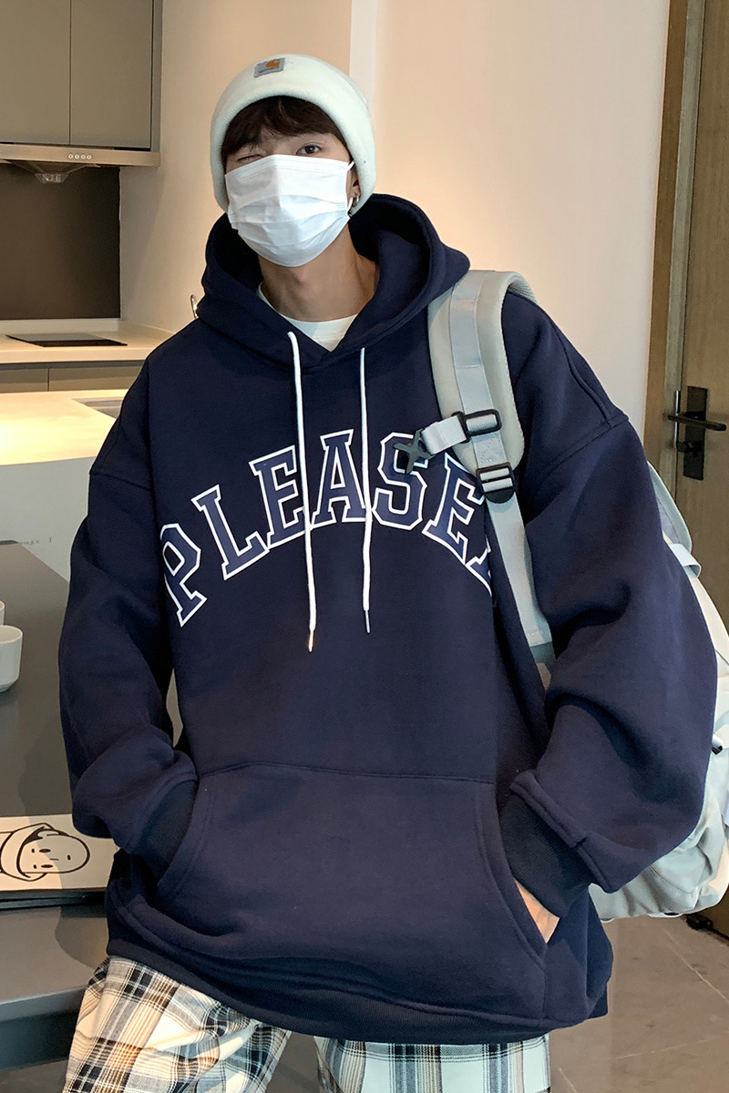 EQ101cityboy卫衣男连帽宽松秋装外套2024新款学院风M-4XLP63,男装卫衣,电商C306-1