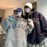 EQ101情侣装卫衣连帽长袖宽松秋装外套2024新款女装类目P63，男装卫衣，电商C306-1