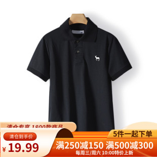 商务休闲POLO衫 短袖 T恤上衣 男士 5件 菲 折扣008 100元