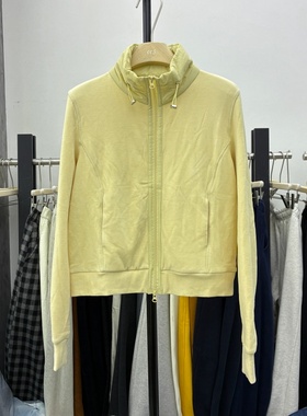 欧货2025冬百搭立领长袖拉链休闲德绒外套女宽松显瘦加绒卫衣2596