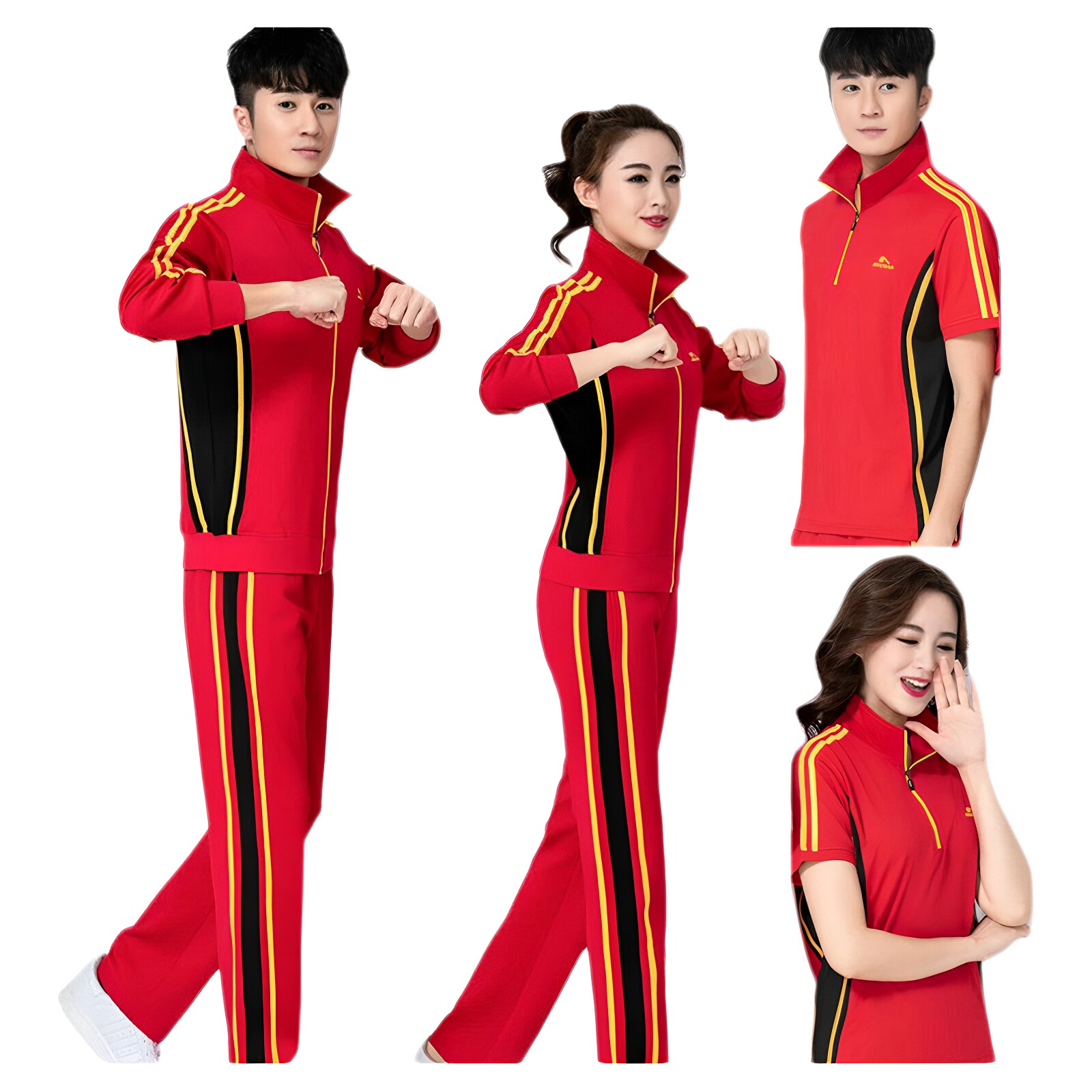 运动服三件套中老年女装男女款佳木斯运动服健走队服健身操团体服