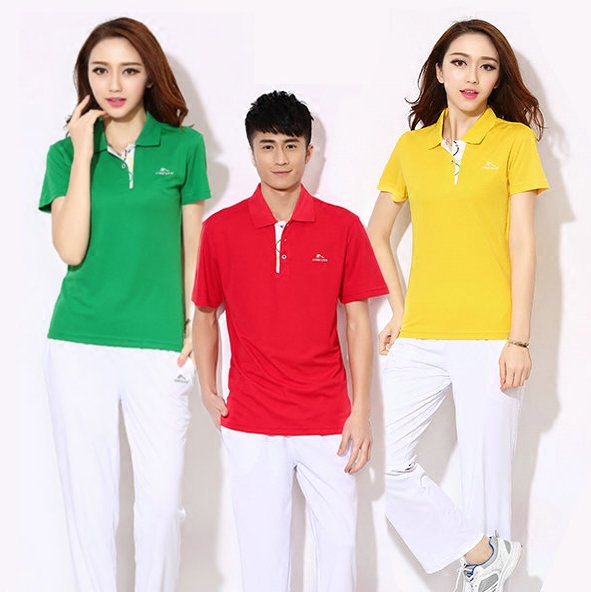 晋冠运动服纯红T恤中老年