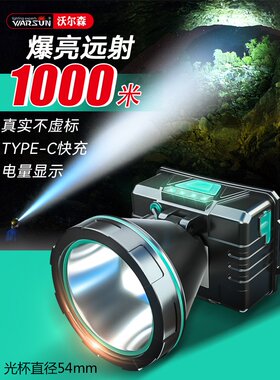 沃尔森W68头戴式手电筒超